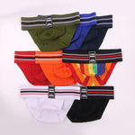 2 Pack Men's High-Stretch Rainbow Sports Comfort Bikini