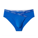 2 Pack Men's Sporty Letter Print Supportive Low-Rise Ice Silk Skin-Friendly Bikini