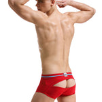 2 Pack Men's Supportive Pouch Breathable Comfort Quick-Dry Stretch Trunks