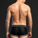 Men's Breathable Mesh Line Trunks with Fly