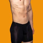 2 Pack Men's Trendy Breathable Ice Silk Boxer Briefs