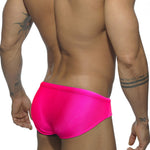 Men's Seamless Comfort Solid Color Shiny Swim Briefs