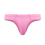 Men's Simple Breathable Mesh Pouch Thong & Strings