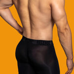 2 Pack Men's Trendy Breathable Ice Silk Boxer Briefs