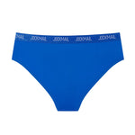 2 Pack Men's Sporty Letter Print Supportive Low-Rise Ice Silk Skin-Friendly Bikini