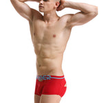 2 Pack Men's Supportive Pouch Breathable Comfort Quick-Dry Stretch Trunks