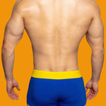 2 Pack Men's Mesh Transparent Open-Cut Cotton Mesh Trunks