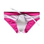 Men's Seamless Comfort Solid Color Shiny Swim Briefs