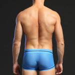 Men's Breathable Mesh Line Trunks with Fly
