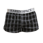 2 Pack Men's Thin & Breathable for Home & Sleep Plaid Boxers