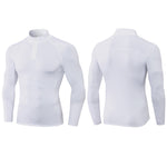 High Stretch Tight Sports Collar Long Sleeves for Men