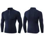 High Stretch Tight Sports Collar Long Sleeves for Men