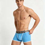 2 Pack Men's Seamless Snug Fit Separate Pouch Smooth Trunks
