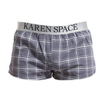 2 Pack Men's Thin & Breathable for Home & Sleep Plaid Boxers