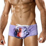 Men's Low-Rise Stylish Animal Print Swim Briefs