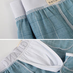 2 Pack Men's Silky Touch Skin-Friendly Chafe-Free Design Boxers Shorts