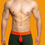 2 Pack Men's Mesh Transparent Open-Cut Cotton Mesh Trunks