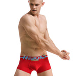 2 Pack Men's Supportive Pouch Breathable Comfort Quick-Dry Stretch Trunks