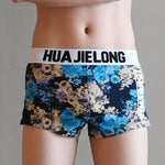 2 Pack Men's Ultra-Soft Cotton Playful Prints Mid-Rise Trunks