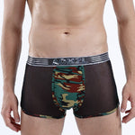 4-pack Men's Cotton Seamless Mesh Breathable Boxer Briefs