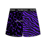 3 Pack Men's Leopard Print Ice Silk Loose-Fit Casual Boxer Briefs