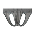3 Pack Men's Sexy Mesh Transparent Big Pouch Jockstrap