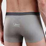 Men's Dual-Raised Support Seamless Solid Color Trunks