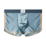 4 Pack Men's Ice Silk Mesh Trunks with Antibacterial Pouch and Cooling Comfort