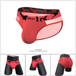 Men's Mesh Sport Briefs with Contoured Pouch & Ventilation
