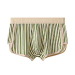 4 Pack Men's Striped Pure Cotton Breathable Loose-Fit Comfortable Trunks