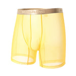 3 Pack Men's Ice Silk Mesh Solid Color Seamless Comfort Boxer Briefs