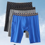 2 Pack Men’s Compression Boxer Shorts with Side Pocket