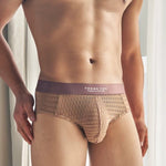2 Pack Men's Soft & Breathable Icy Silk Quick-Dry Mid-Rise Comfort Cooling Briefs