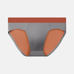 Men's Seamless Spliced Color Pouch Briefs