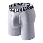 2 Pack Men's Long-Leg Anti-Chafing Performance Boxer Briefs