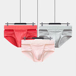 2 Pack Men's Ultra-Soft Cotton Comfort-Fit Expanded Pouch Briefs