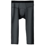 2-pack Men's Large Size High Elastic U-shaped Convex Pocket Warm Cropped Trousers