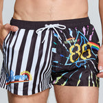 Men's Printed Athletic Cut Quick-Dry Comfy Waistband Board Shorts
