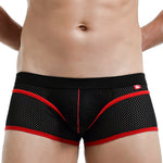 2 Pack Men's Odor-Control Breathable Mesh with U-Pouch Design Trunks