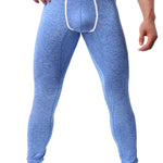 Men's U-Convex Pouch Sexy Base Layer Warm Pants Sleep Pants