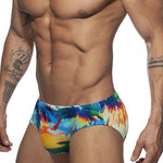 Men's 3D Pouch Ink Art Beach Swim Briefs