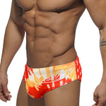 Men's Bold Prints Antibacterial Low-Rise Swim Briefs