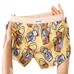 3 Pack Men's Trendy Print Ice Silk & Breathable Casual Style Boxers Shorts
