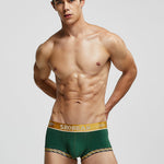 2 Pack Men's U-Pouch Solid Cotton Trunks