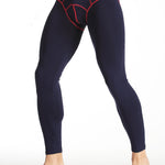 Men's Autumn Johns Underwear 2 in 1 Design Warm Polyester Tights
