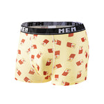 4 Pack Men's Bold Prints Mid-Rise Seamless Comfort Trunks