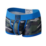 2 Pack Men's Camouflage Print Mesh Supportive Fit Touch-Free Soft-Touch Trunks