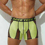 2 Pack Men's Workout Anti-Chafing Quick-Dry & Breathable Mesh Stretch Boxer Briefs