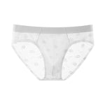 4 Pack Men's Jacquard Lace Ultra Sheer Ice Silk Antibacterial Briefs
