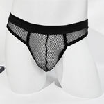 3 Pack Men's Comfort Mesh Cooling Sheer Sexy Stretch Fabric Thongs